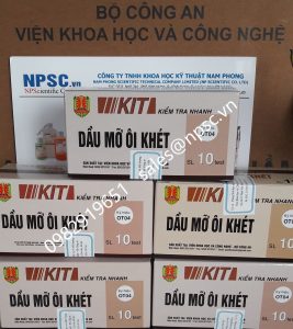 Kit kiểm tra nhanh hàn the BK04 KIT kiểm tra nhanh dầu mỡ ôi khét OT04