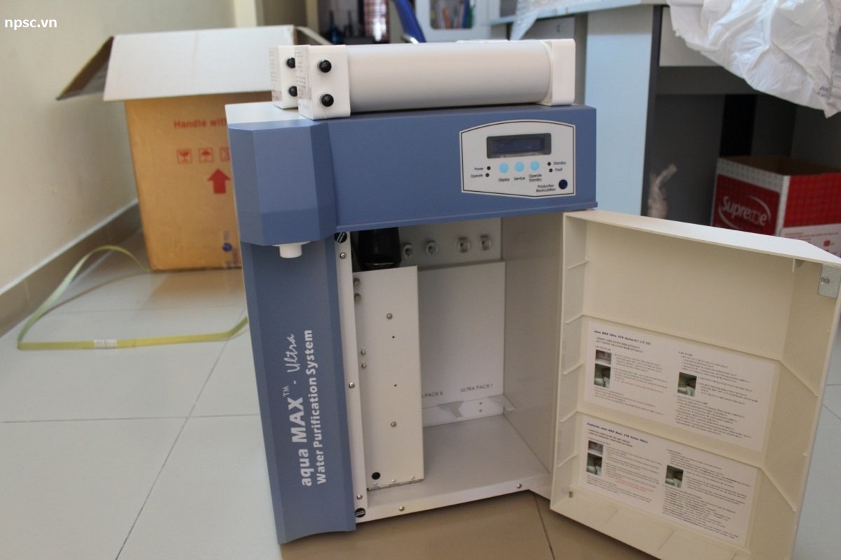 Máy lọc nước siêu sạch aquaMAX Ultra 370 Series trong phòng thí nghiệm