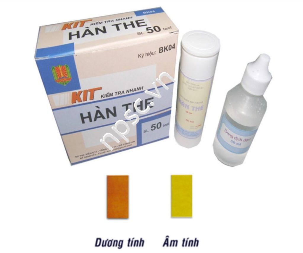 Kit kiểm tra nhanh hàn the BK04