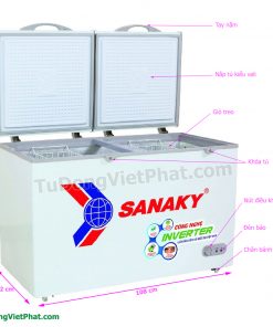 Tủ đông Sanaky VH-2899A3, INVERTER 235L 1 ngăn đông
