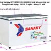 Tủ đông Sanaky INVERTER VH-3699W4K mặt kính cường lực (xám)