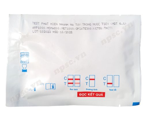 Kit test nhanh 6 loại ma túy MDT 6.1 Bộ Công An
